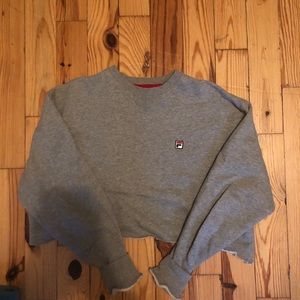 Cropped fila pullover
